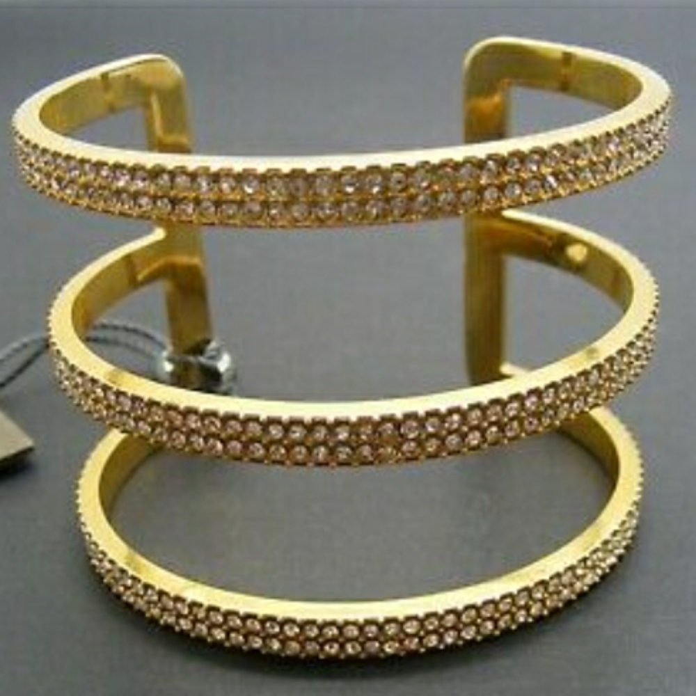 Brand New with tags Vince Camuto Designer Braclet Cuff 3 Bars